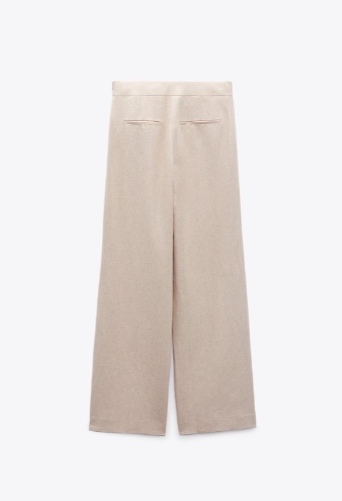 Panelled baggy Linen Trouser